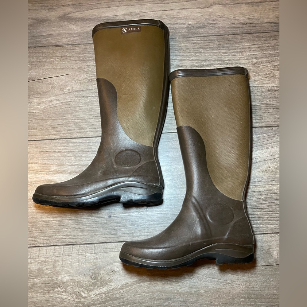 EUC Agile R Boots Natural Rubber Rain/Gardening/Muck Boots